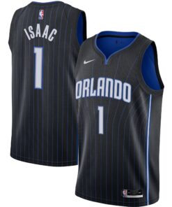 Jonathan Isaac Orlando Magic Swingman Jersey - Black - Icon Edition