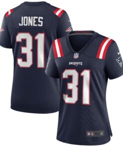 Jonathan Jones New England Patriots  Women_s Game Jersey  Navy