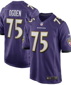 Jonathan Ogden Baltimore Ravens  Game Retired Player Jersey  Purple