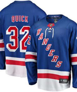 Jonathan Quick New York Rangers Fanatics Home Breakaway Jersey  Blue