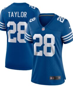 Jonathan Taylor Indianapolis Colts  Women_s Alternate Game Jersey  Royal