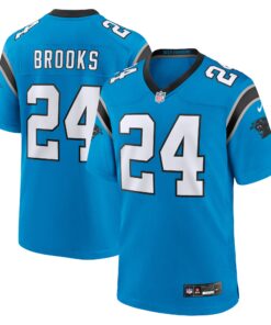 Jonathon Brooks Carolina Panthers  2024 NFL Draft Alternate Game Player Jersey  Blue