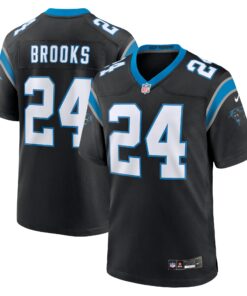 Jonathon Brooks Carolina Panthers  2024 NFL Draft Game Jersey  Black