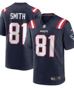 Jonnu Smith New England Patriots  Game Jersey  Navy