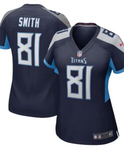 Jonnu Smith Tennessee Titans  Women_s Game Jersey  Navy