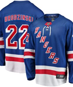 Jonny Brodzinski New York Rangers Fanatics Home Premier Breakaway Player Jersey  Blue