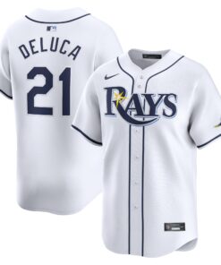 Jonny DeLuca Tampa Bay RaysHome Limited Player Jersey  White