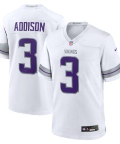 Jordan Addison Minnesota Vikings  Alternate Game Player Jersey  White