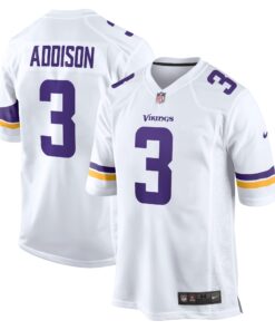 Jordan Addison Minnesota Vikings  Away Game Jersey  White