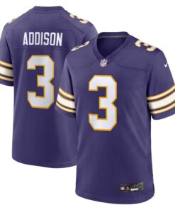 Jordan Addison Minnesota Vikings  Classic Player Game Jersey  Purple