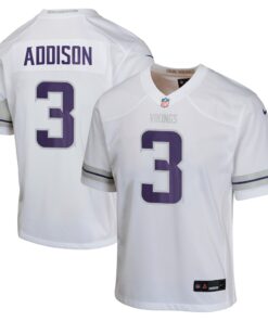 Jordan Addison Minnesota Vikings  Youth Alternate Game Jersey   White