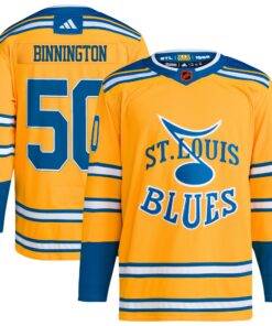 Jordan Binnington St. Louis Blues Reverse Retro 2.0 Authentic Player Jersey  Gold
