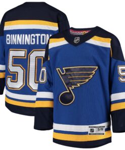 Jordan Binnington St. Louis Blues Youth Home Premier Player Jersey  Blue