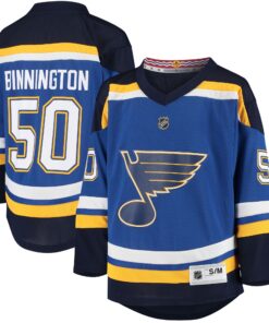 Jordan Binnington St. Louis Blues Youth Home Replica Player Jersey  Blue