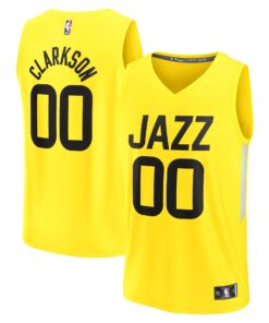 Jordan Clarkson Utah Jazz Fanatics Fast Break Replica Jersey - Icon Edition - Yellow