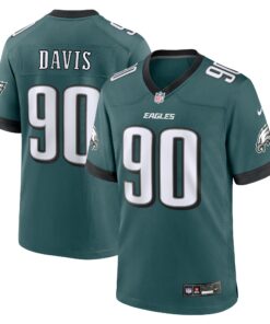 Jordan Davis Philadelphia Eagles  Team Game Jersey  Midnight Green