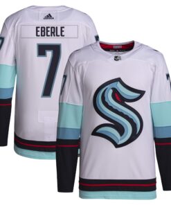 Jordan Eberle Seattle Kraken Away Primegreen Authentic Pro Player  Jersey  White