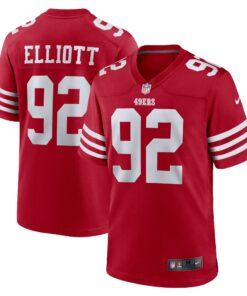 Jordan Elliott San Francisco 49ers  Team Game Jersey   Scarlet