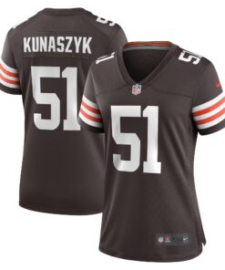 Jordan Kunaszyk Cleveland Browns  Women_s Game Player Jersey  Brown