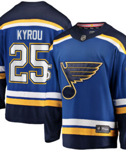 Jordan Kyrou St. Louis Blues Fanatics Home Team Breakaway Player Jersey  Blue