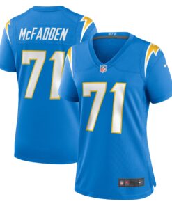 Jordan McFadden Los Angeles Chargers  Women_s Team Game Jersey  Powder Blue