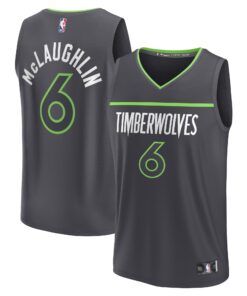 Jordan McLaughlin Minnesota Timberwolves Fanatics Fast Break Replica Player Jersey - Statement Edition - Black