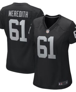 Jordan Meredith Las Vegas Raiders  Women_s Game Player Jersey  Black