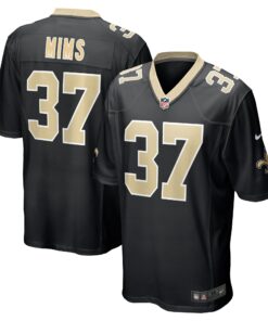 Jordan Mims New Orleans Saints  Team Game Jersey   Black