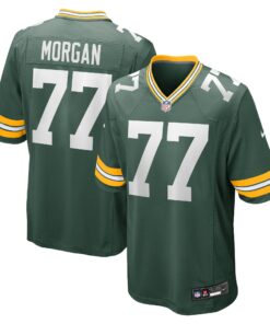 Jordan Morgan Green Bay Packers  2024 NFL Draft First Round Pick Player Game Jersey  Green
