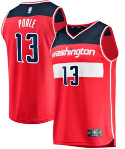 Jordan Poole Washington Wizards Fanatics Fast Break Player Jersey - Icon Edition - Red