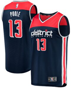 Jordan Poole Washington Wizards Fanatics Fast Break Player Jersey - Statement Edition - Navy