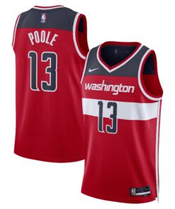 Jordan Poole Washington Wizards Unisex Swingman Jersey - Icon Edition - Red