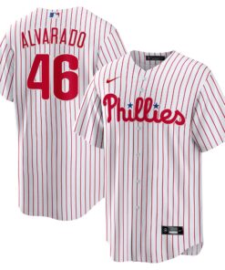 JosÃ© Alvarado Philadelphia PhilliesHome  Replica Player Jersey  White