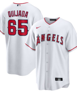 JosÃ© Quijada Los Angeles AngelsHome  Replica Player Jersey  White