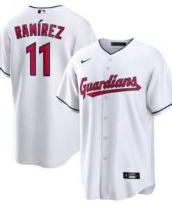 JosÃ© RamÃ­rez Cleveland GuardiansReplica Player Jersey  White