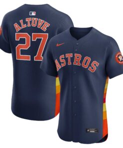 Jose Altuve Houston AstrosAlternate Elite Player Jersey  Navy