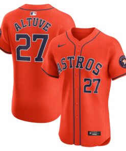 Jose Altuve Houston AstrosAlternate Elite Player Jersey  Orange