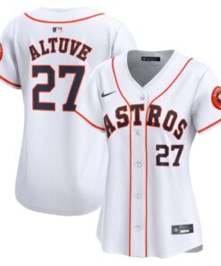 Jose Altuve Houston AstrosWomen_s Home Limited Player Jersey  White