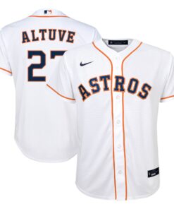 Jose Altuve Houston AstrosYouth Alternate Replica Player Jersey  White