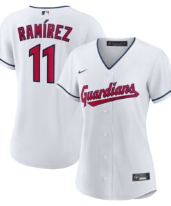 Jose Ramirez Cleveland GuardiansWomen_s Home Replica Player Jersey  White