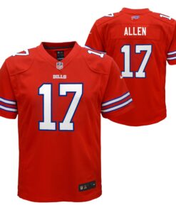 Josh Allen Buffalo Bills  Youth Game Jersey  Red