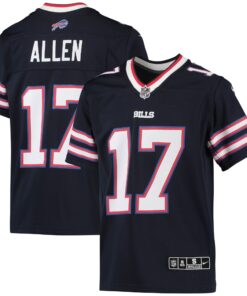 Josh Allen Buffalo Bills  Youth Inverted Team Game Jersey  Navy