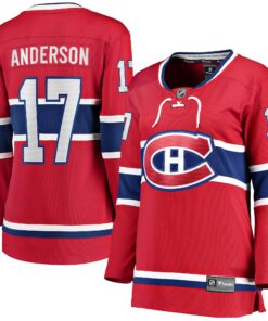 Josh Anderson Montreal Canadiens Fanatics Women_s Breakaway Player Jersey  Red