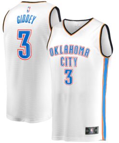 Josh Giddey Oklahoma City Thunder Fanatics Fast Break Player Jersey - Association Edition - White