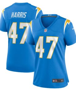 Josh Harris Los Angeles Chargers  Women_s Game Jersey  Powder Blue