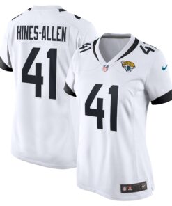 Josh HinesAllen Jacksonville Jaguars  Women_s Player Game Jersey  White