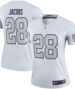 Josh Jacobs Las Vegas Raiders  Women_s Color Rush Legend Player Jersey  White