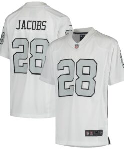 Josh Jacobs Las Vegas Raiders  Youth Color Rush Game Jersey  White