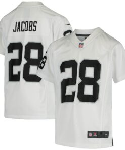 Josh Jacobs Las Vegas Raiders  Youth Game Jersey  White