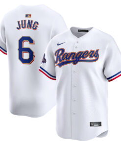 Josh Jung Texas Rangers2024 Gold Collection Limited Player Jerseynbspâ€“ White
